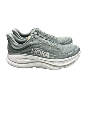 Hoka One One Bondi 9 Running Shoes Galactic Stellar Gray Size 12D NWOB Athletic